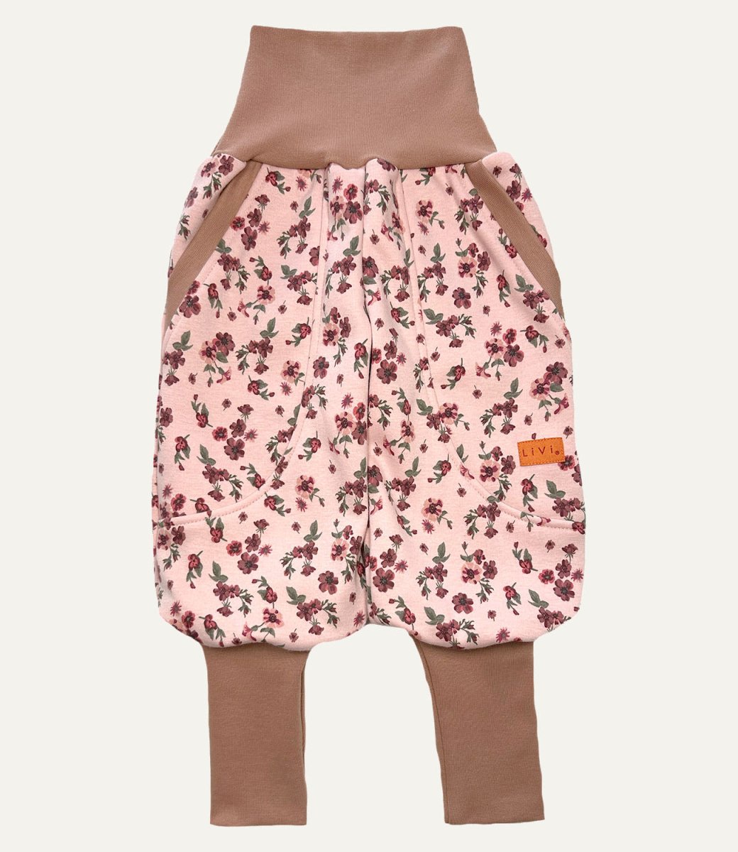 JOGGER FLEECE FLOWER APRICOT