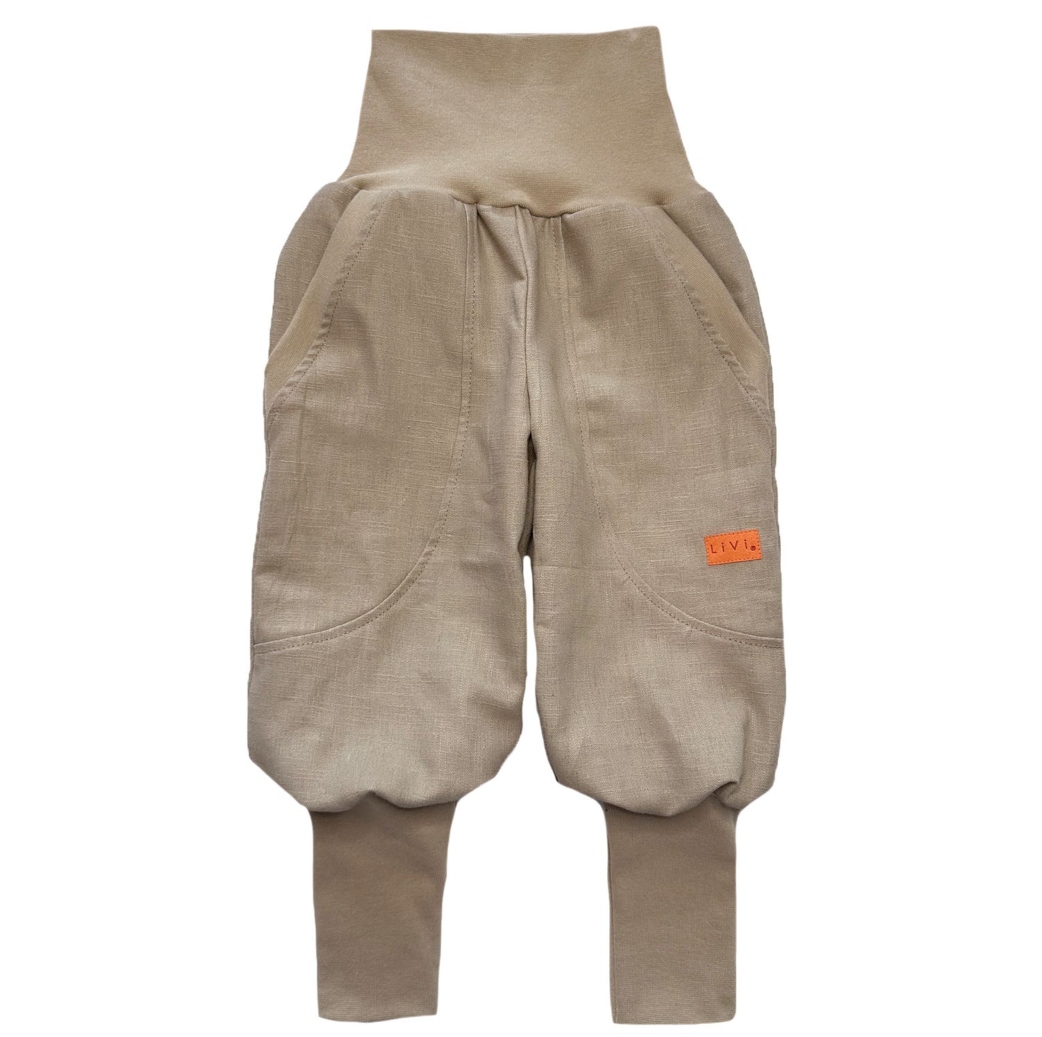 JOGGER STREETSTYLE LEINEN TAUPE