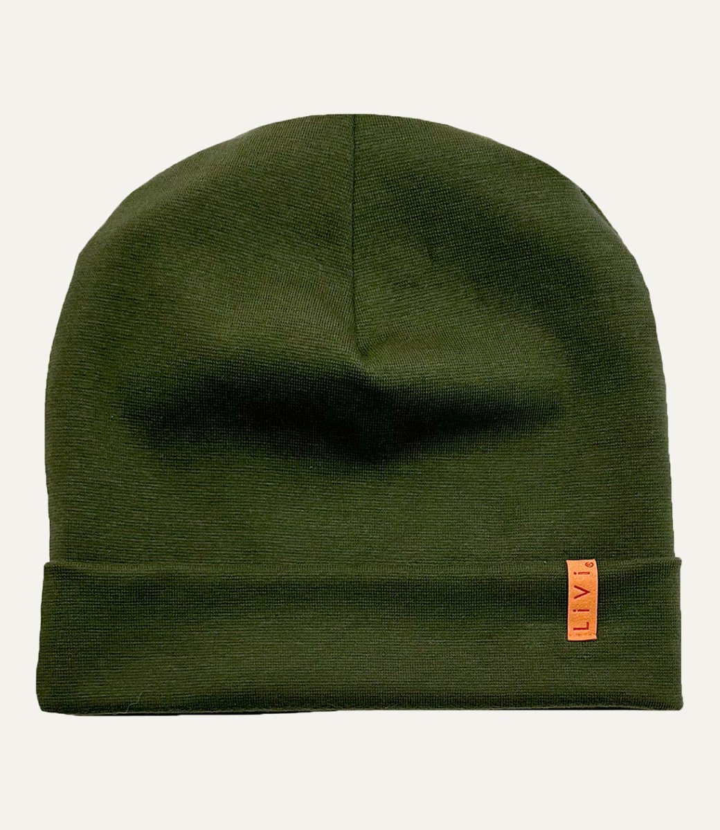 RIB BEANIE MOSS